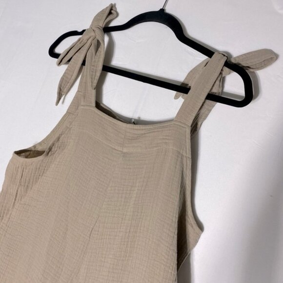 Smash + Tess for The Jilly Box Beige Organic Cotton Romper Jumpsuit S NWT - Picture 11 of 16